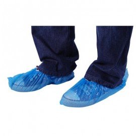 DISPOSABLE SHOE COVERS - BLUE - PACK OF 100 - 1