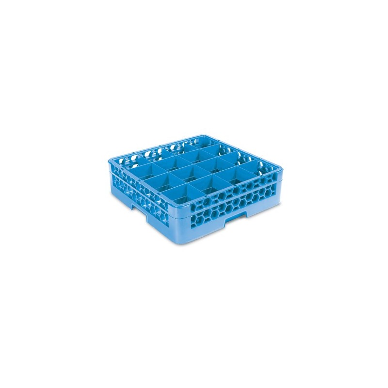 GLASS RACK - 16 COMPARTMENT (BLUE) - RACK ONLY