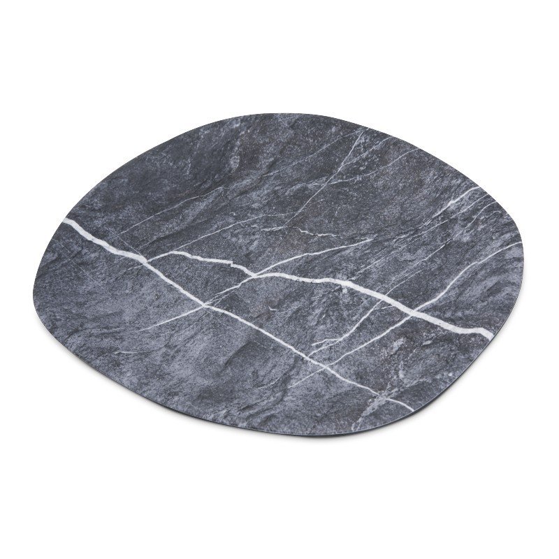 RIDGE MELAMINE OBLONG PLATTER SOAPSTONE - 1