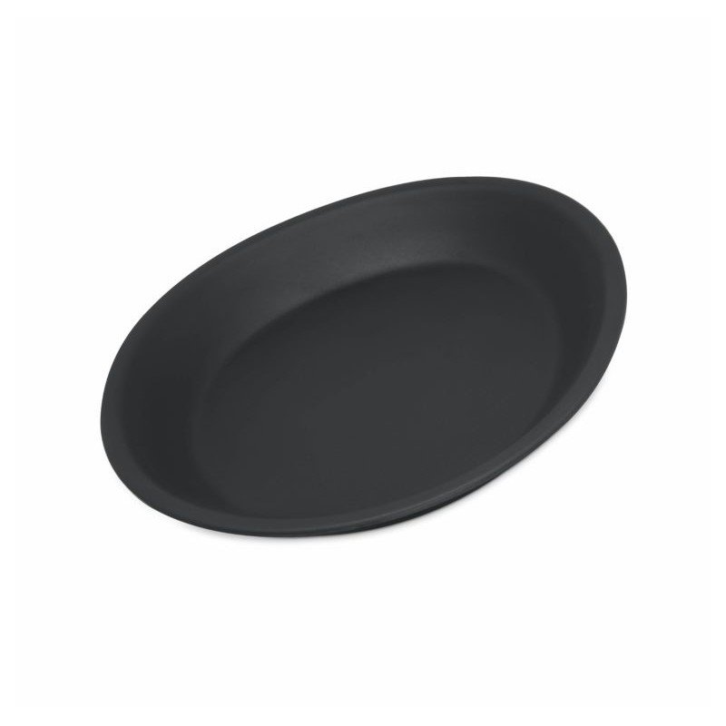 RIDGE MELAMINE COUPE PLATE SLATE - 1