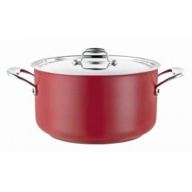Casserole Pot (Red) 14L W/Lid - 1