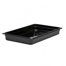 GN FOODPAN 1/2 POLYCARBONATE (BLACK) - 65MM(D) 3.9LT - 1