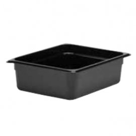 GN FOODPAN 1/2 POLYCARBONATE (BLACK) - 100MM(D) 5.9LT - 1