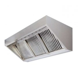 WALL CANOPY - DOUBLE DECKER 'STAINLESS STEEL' - 1