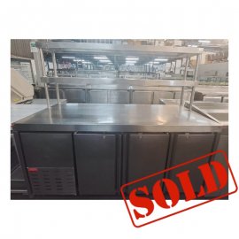 UNDERBAR - 3.5 DOOR STAINLESS STEEL WITH RISER - 1