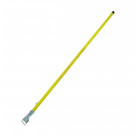 MOPHOLDER - PVC/WOOD HANDLE ONLY 'YELLOW' - 1550mm - 1