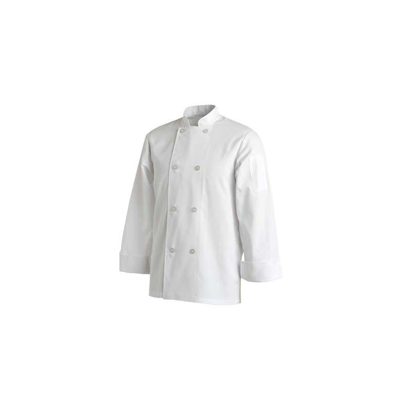 CHEFS UNIFORM JACKET BASIC LONG SLEEVE - WHITE - MEDIUM - 1