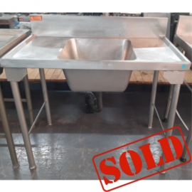 PREP SINK SINGLE BOWL - 1.1m - 1