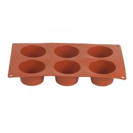 MOULD SILICONE - MUFFIN 6 CUPS - 70 x 40mm - 1