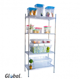 SHELVING UNITS ZINC/EPOXY - 4 SHELF 1510 X 455 X 1830MM - 1