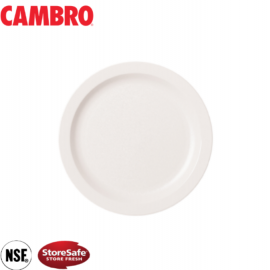 POLYCARBONATE NARROW RIM DINNER PLATE - 22.9CM - WHITE - 1