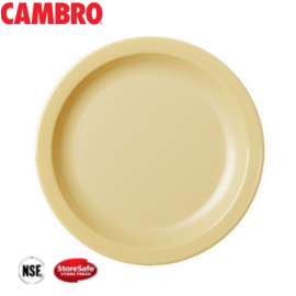 POLYCARBONATE NARROW RIM SIDE PLATE - 16.5CM - BEIGE - 1