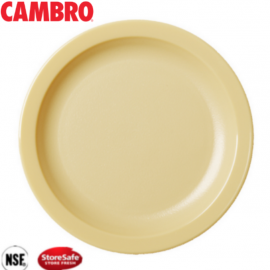 POLYCARBONATE NARROW RIM DINNER PLATE 25.4CM - BEIGE - 1