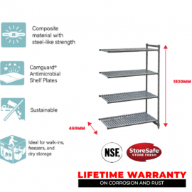 BASICS ADD ON/CORNER UNIT 460MM W X 765MM L X 1830MM H - 1