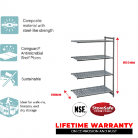 4 TIER VENTED 610 L X 915 W X 1830MM H - 1