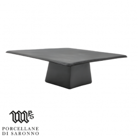 SQUARE SLATE WITH STAND - BLACK - 25 X 25 X 12CM - 1