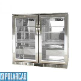 POLARCAB BACK BAR COOLER - 2 HINGED DOOR - STAINLESS STEEL - 1