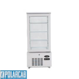POLARCAB REFRIGERATED DISPLAY 4 SIDED GLASS - 78LT WHITE - 1