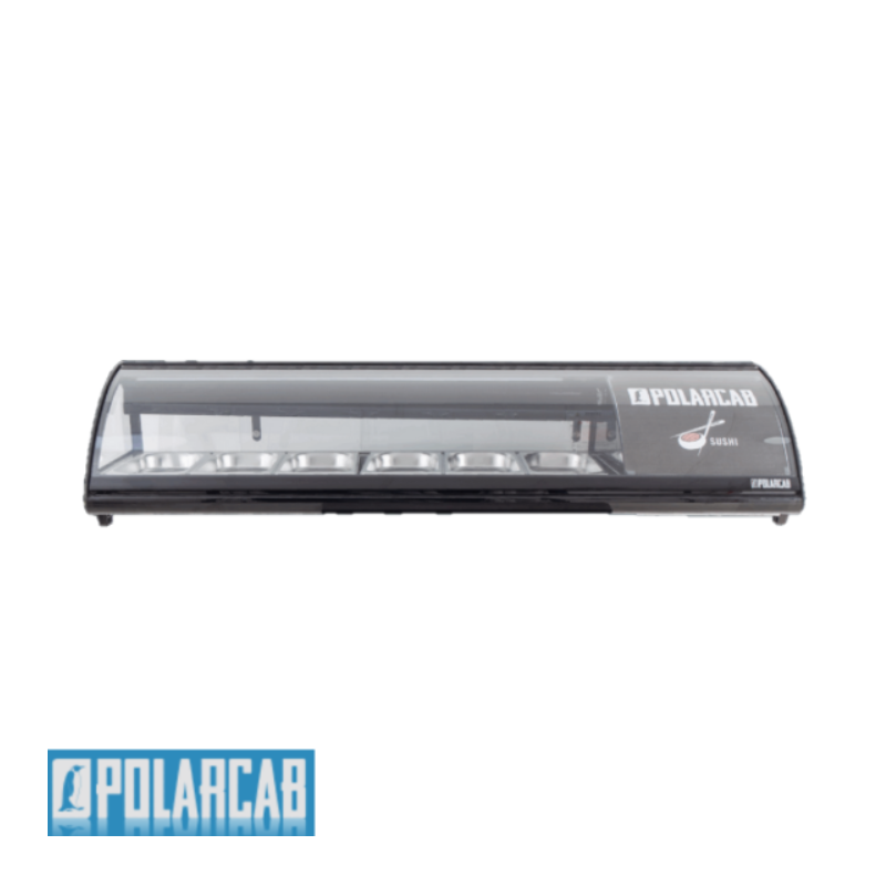 POLARCAB SUSHI FRIDGE - 6 x 1/3GN & 1 x 1/2GN - 1
